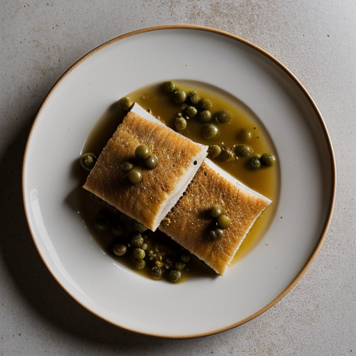 Sole With Lemon~ Capers & Almonds recipe image