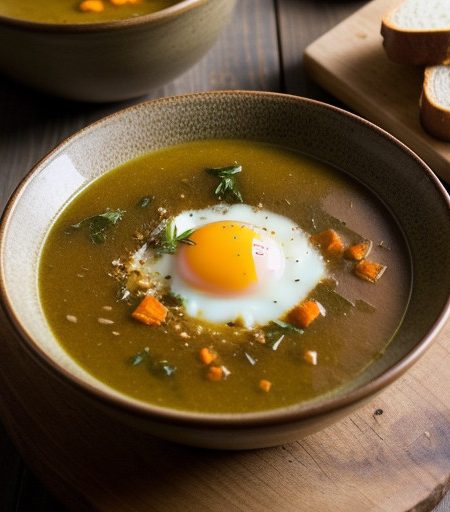 Sopa De Ajo Al Horno (Garlic Soup recipe image