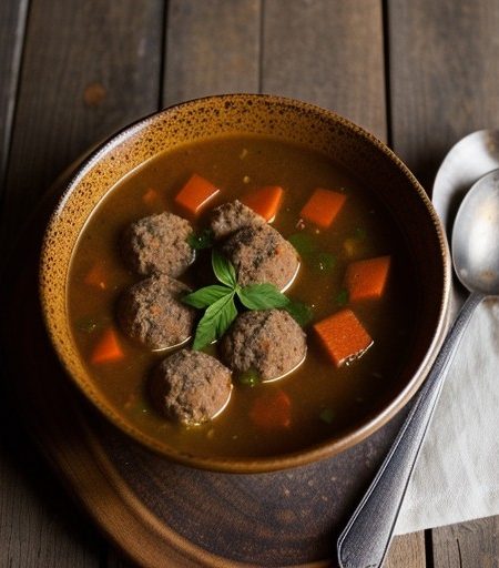 Sopa De Albondigas (Meat Ball Soup recipe image