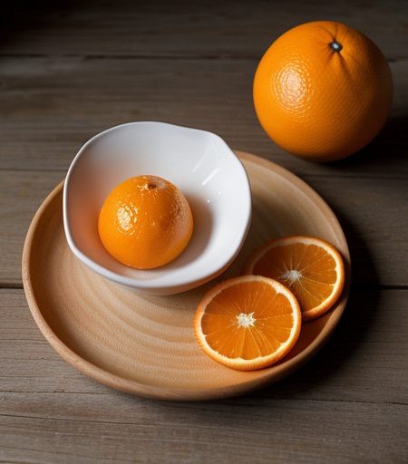 Sorbet With Almond Oranges recipe image