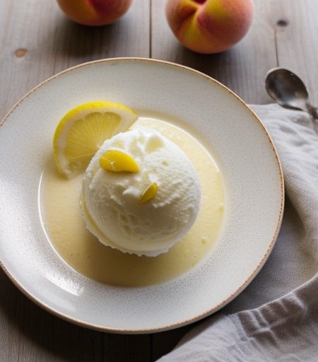Sorbetto Di Pesca Bianca(white Peach Sorbet recipe image