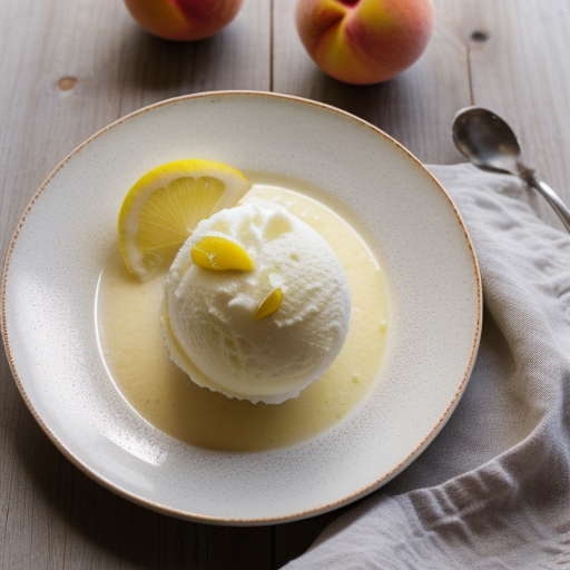 Sorbetto Di Pesca Bianca(white Peach Sorbet recipe image