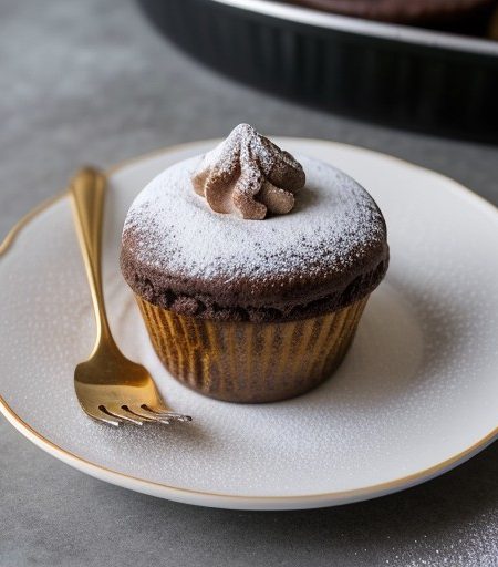 Souffle Au Chocolat Et Au Grand Marnier recipe image