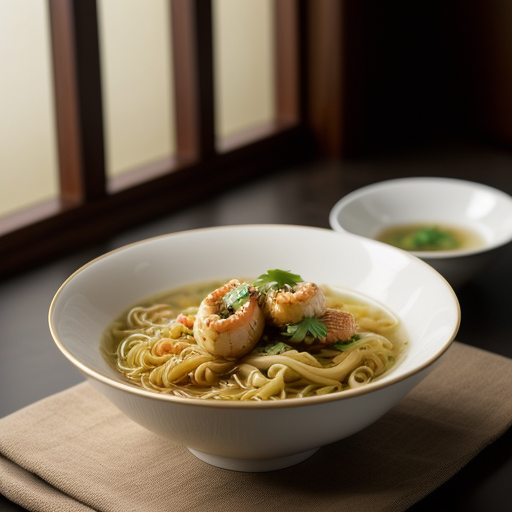 Soup Noodles With Chicken recipe image