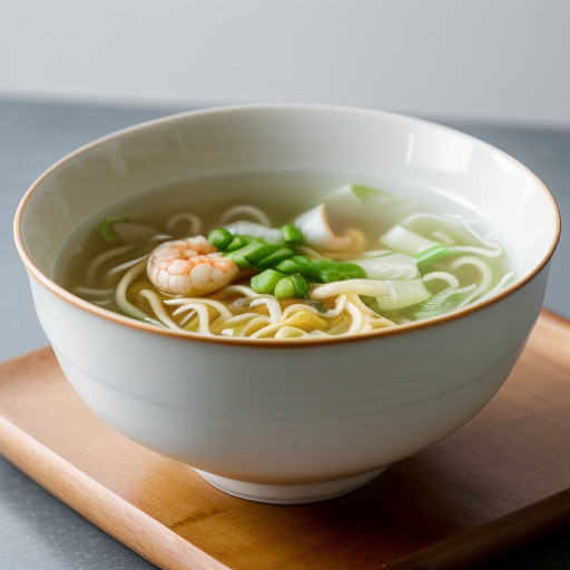 Soup Noodles With Chicken recipe image