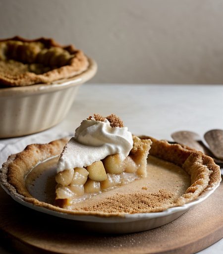 Sour Cream Apple Pie With Crumb Topping and N recipe image