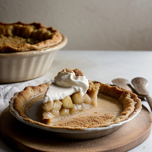 Sour Cream Apple Pie With Crumb Topping and N recipe image