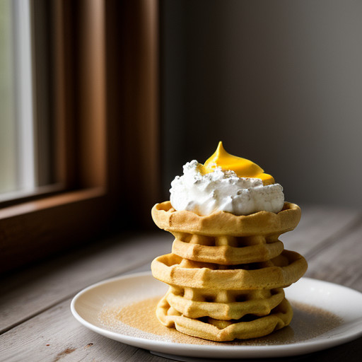 Sour Cream Belgian Waffles recipe image