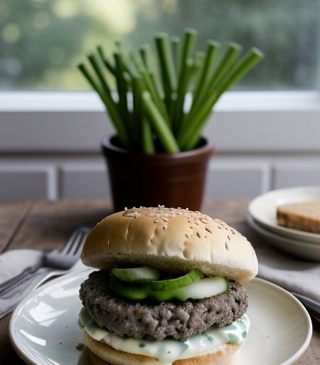 Sour Cream Burgers recipe image
