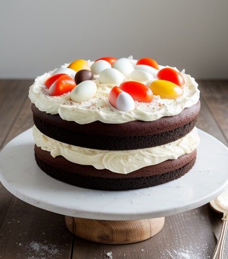 Sour Cream Chocolate Layer Cake recipe image
