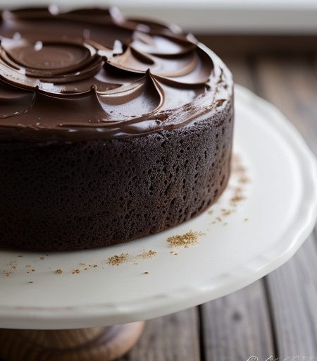 Sour Cream Coffee Cake W/ Chocolate & Walnuts recipe image