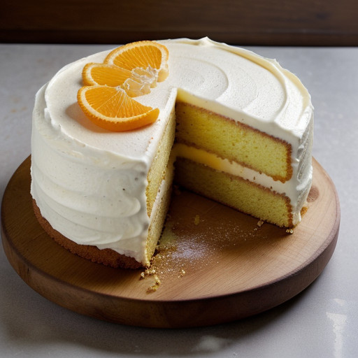 Sour Cream Orange Cake recipe image