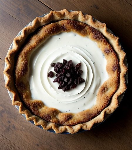 Sour Cream Raisin Pie From Blue Gentian Resta recipe image