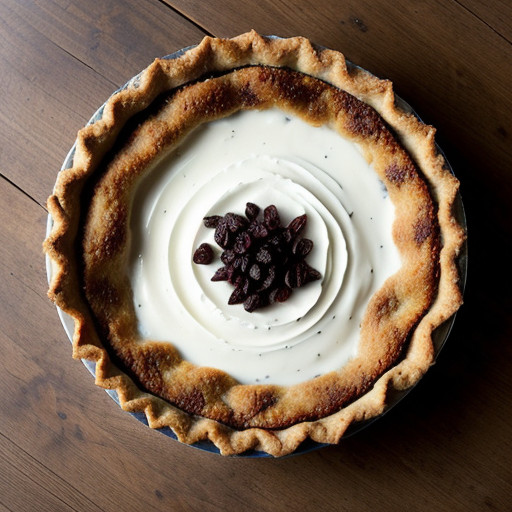 Sour Cream Raisin Pie From Blue Gentian Resta recipe image