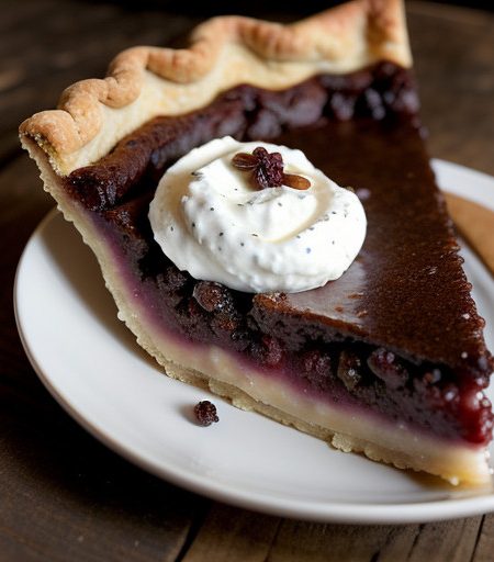 Sour Cream Raisin Pie From Blue Gentian Restaurant recipe image