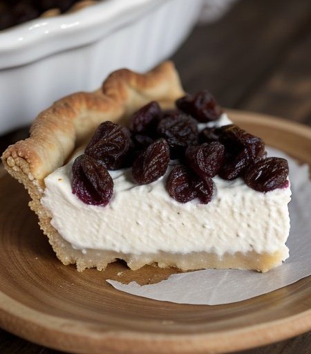 Sour Cream Raisin Pie recipe image