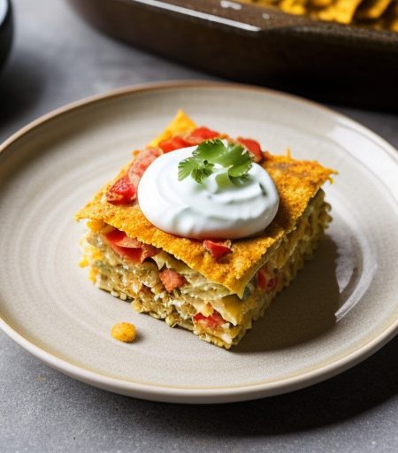 Sour Cream Tortilla Casserole recipe image