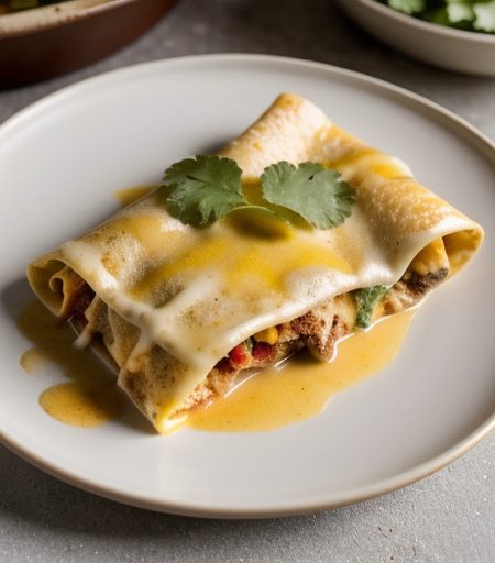 Sour Cream Turkey Enchiladas recipe image