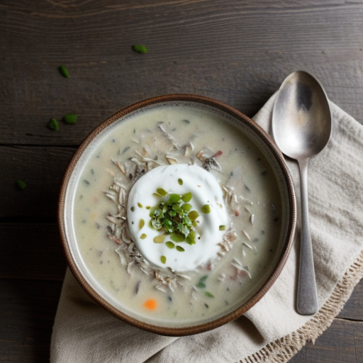 Sour Cream and Wild Rice Soup recipe image