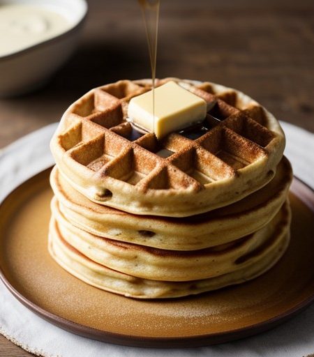 Sour Dough Waffles or Pancakes recipe image