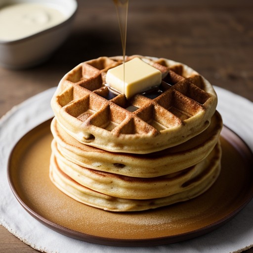 Sour Dough Waffles or Pancakes recipe image