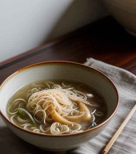 Sour Soup With Rice Noodles recipe image