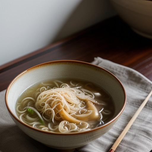 Sour Soup With Rice Noodles recipe image