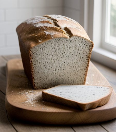 Sourdough Whole Wheat Bread With Cheddar Cheese recipe image