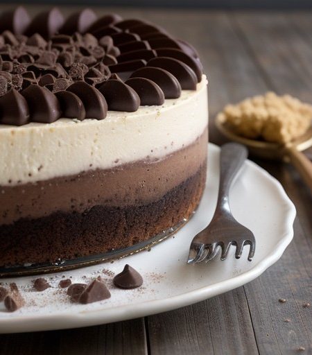 Southern Chocolate-Praline Cheesecake recipe image