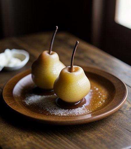 Southern Poached Pears With Gentlemen Jack Sa recipe image