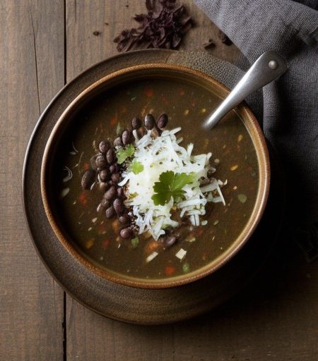 Southwest Black Bean Soup recipe image