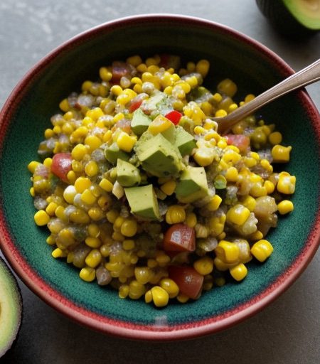 Southwest Sweet Onion, Corn and Avocado Salsa recipe image