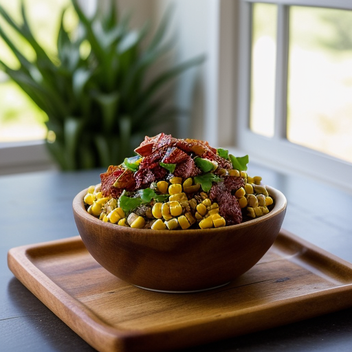 Southwestern Corn Salad With Pork recipe image