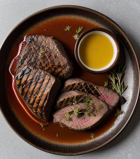 Southwestern Marinated Beef With Spicy Salsa recipe image