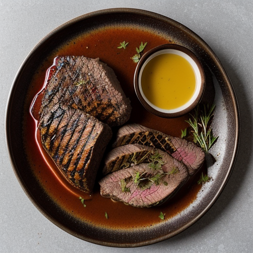 Southwestern Marinated Beef With Spicy Salsa recipe image