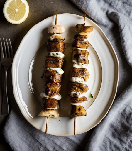 Souvlaki With Tzaziki recipe image