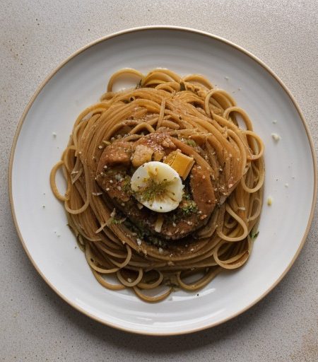 Spaghetti Aglio E Olio (Spaghetti With Garlic recipe image
