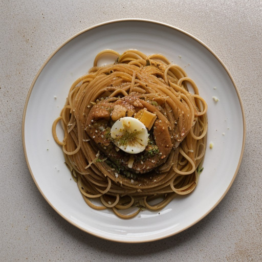 Spaghetti Aglio E Olio (Spaghetti With Garlic recipe image