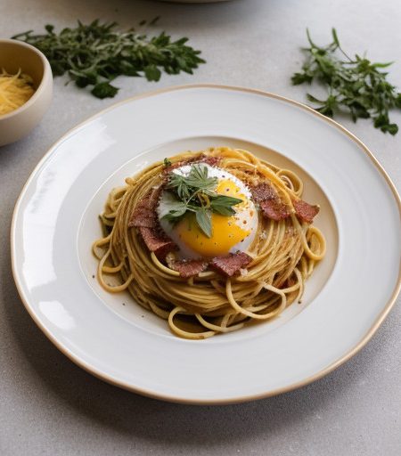 Spaghetti Alla Carbonara (Cheese Spaghetti To recipe image