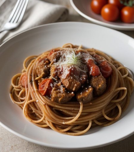 Spaghetti Alla Pummarola (Spaghetti With Toma recipe image