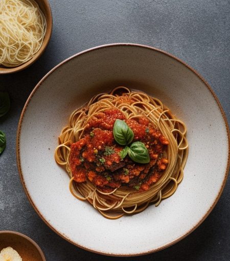 Spaghetti Alla Pummarola (Spaghetti With Tomato Sauce recipe image
