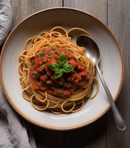 Spaghetti Alla Salsa Cruda recipe image