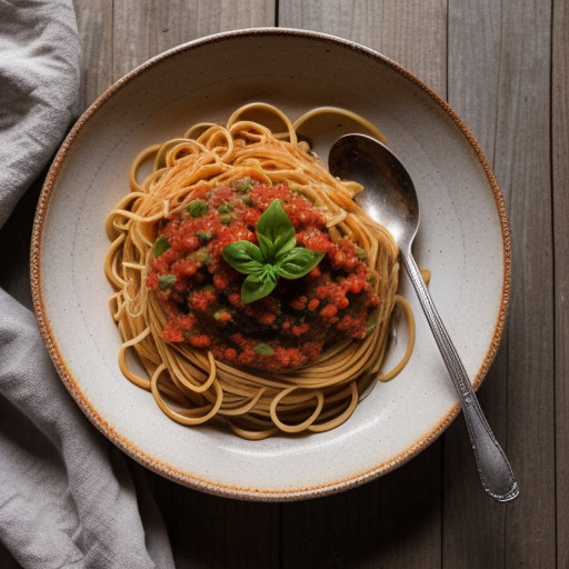 Spaghetti Alla Salsa Cruda recipe image