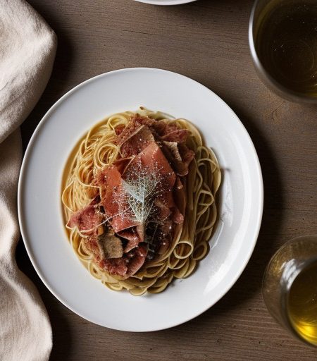 Spaghetti Con Le Costarelle (Spaghetti With Pork, Roman S recipe image
