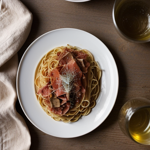Spaghetti Con Le Costarelle (Spaghetti With Pork, Roman S recipe image