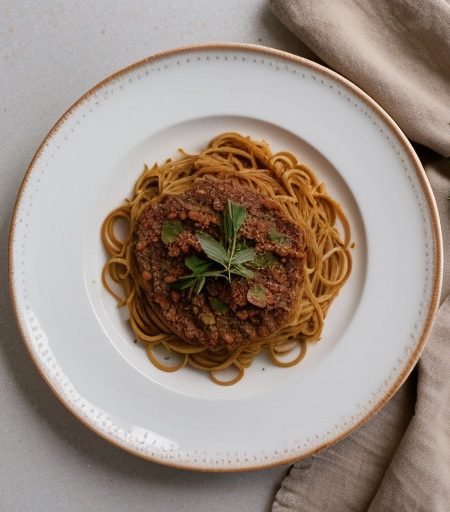 Spaghetti Pizza recipe image