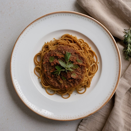 Spaghetti Pizza recipe image