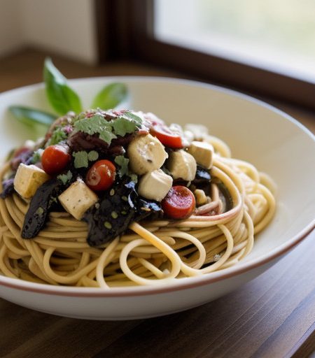 Spaghetti Salad With Balsamic Dressing recipe image
