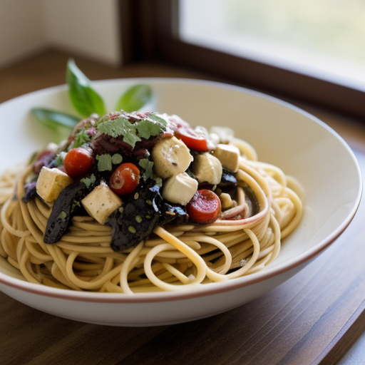 Spaghetti Salad With Balsamic Dressing recipe image