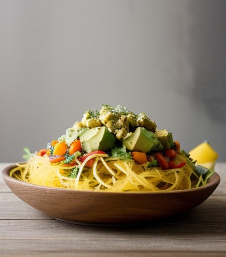 Spaghetti Squash & Avocado Salad recipe image